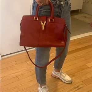COPY - Red YSL Y bag w/ authenticity! Like new!
